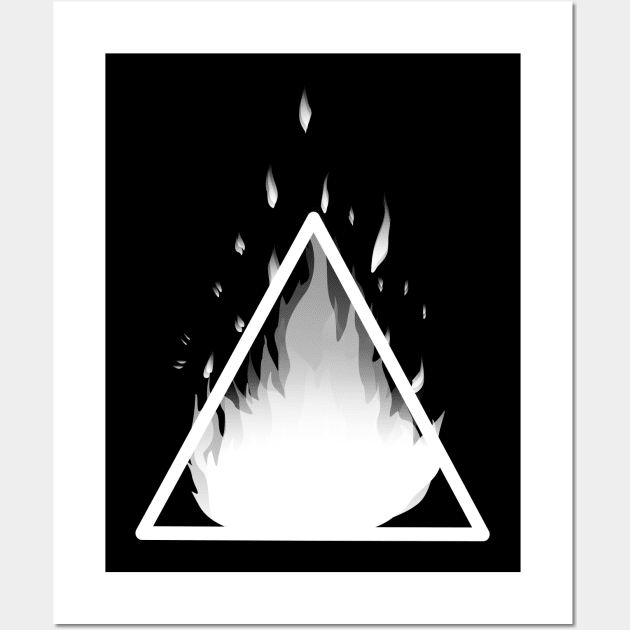 Witches fire element symbol Wall Art by MysticMoonVibes